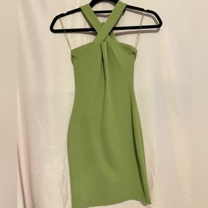 Green bodycon dress